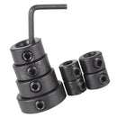 8Pcs Woodworking Spacing Ring+Hex Wrench+Flush Trim Router Bit 1" Cutter