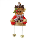 Christmas Cartoon Pendant Checked Cloth Bell Pendant Kids Gift (Elk)