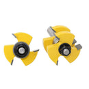 1/2" Shank Tongue and Groove Joint Router Bit Set Woodworking Cutting Tool
