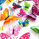 Creative Double-Layer Color Butterfly Wall Paste 12  color A