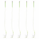 5 pcs Carp Fishing Hair Rigs Braid Barbed Hooks Rigs Ready Made Hair Combi  I4K4