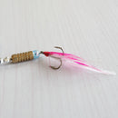 5 Pcs Sinking Lifelike Fishing Lure Paillette Tackle Treble Hook Spinner BaitsLJ