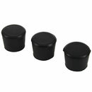Rubber Furniture Crutch Feet Stool Chair Leg Tip Pad 12Pcs Black