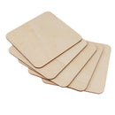15x Wooden Square Shape Unfinished Wood Craft Blanks Squares DIY 50 /120mm