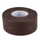 Self Adhesive Bath Wall Sealing Strip Sink Basin Edge Trim 38mmx3.2m brown