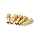 5Pcs 1/4"PT Male Thread to 8mm Hose Barb Brass Straight Coupling Fitting ã€ â„–[
