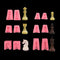 12pcs/set International Chess King Queen Knight Rook Pawn Bishop Fondant Molds