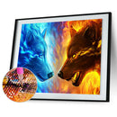 Two Animals 5D Diamond DIY Painting Kit Home Decor Craft 40x30cm