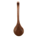 Home Kitchen Tableware Hook End Design Brown Wooden Soup Ladle 11.4 T5B2