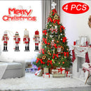 4PCS Christmas Decoration Wooden Tree Hanging Nutcracker Puppet Ornament New Hn