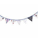 12 Flags 3.2m Pirate Theme Cotton Fabric Bunting Pennant Banner Party Decoration
