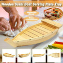 42X17X7.5Cm Japanese Cuisine Sushi Boats Sushi Tools Wood Handmade Simple S