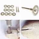30 Pieces Diamond Cutting Wheel Cut Off Discs Coated Rotary Tools With Mand