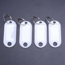 white portable plastic key fob key tag ID labels 20 pieces