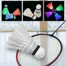 4pcs Colorful LED Badminton Shuttlecock Ball Feather Sport Glow White B3Z4