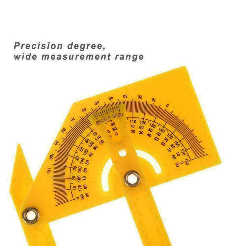 Goniometer Angle Finder Miter Gauge Arm Measure Ruler Plastic Protractor Ne X6T8