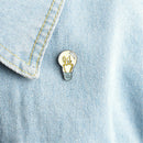 LigLJ bulb Brooch Pin Alloy Enamel Brooch Jacket Backpack Shirt Pin Badge LJ