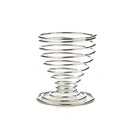 Metal Egg Cup Set Spiral Kitchen Breakfast Hard Boiled Spring Holder Egg Cup  FT