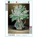 Lily Vase 5D Diamond DIY Painting Kit Home Decor Craft 30 X 40cm