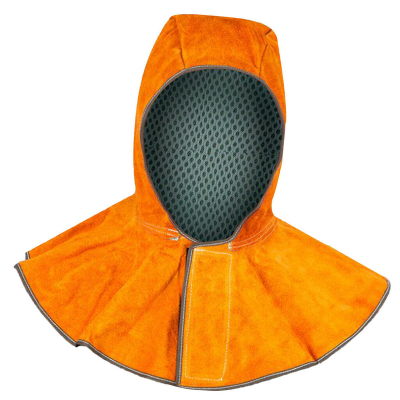 Welding Shawl Cap Head Neck Protection Hood Cowhide Leather Welding Hood