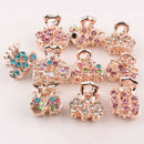 5Pcs Bridal Wedding Flower Crystal Diamante Rhinestones Pearls Hair Clip Pins