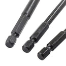 6 pcs Hexagon Shank Cross Triangle Drill Four-blade Ceramic Glass Drill