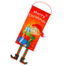Christmas Hanging Cloth Flag Wall Door Ornament Party Decor (Elf)