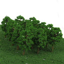 65Pcs 1:150 Green Trees Diorama Train