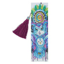 DIY Owl Special Shaped Diamond Painting Leather Bookmark Tassel Book Marks