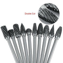 10Pcs/Box Rotary Burrs Metalworking Rotary Files Rotary Burr Bit Set 3Mm Sh