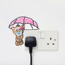 DIY Bear Diamond Painting Luminous Switch Stickers Bedroom Wall Decals A