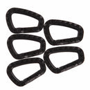 5pcs Outdoor Carabiner D-Ring Key Chain Clip Hook Camping Plastic Buckle sp