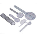 6Pcs Medical Spinal Ruler Spinal Finger Goniometer Protractors Multi-Ruler