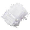 100 x White Organza Wedding Party Gift Bags