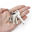 Creative Metal Piston Car Keychain Keyfob Engine Fob Key Chain Ring Keyring Gift