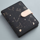Cute Monthly Daily Planner Lined Study Notebook Journal Travel-Black