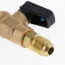 Refrigeration Ball Valve Connector 1/4 Male Thread For A/C  Safety