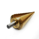 4-39Mm Hss Round Handle Straight Groove Pagoda Drill Titanium-Plated Step D