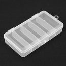 Plastic Fishing Lure Hook Tackle Storage Box 5 Compartment Organizer Case