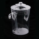 Basic Fish Bowl Plant Aquarium Fish Tank Home Decoration  White Round