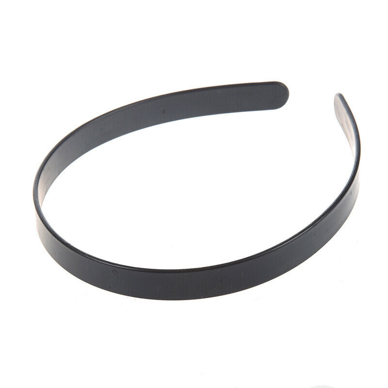 1/2" Black Plastic Hair Headband - 36 Pieces Z5P3