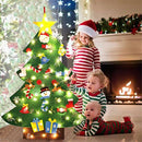 3.2Ft Creative Felt Christmas Tree with 26 Pcs Ornaments Christmas Wall Han