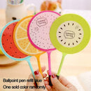 5PC Cute Colorful Fruits Fan Ballpoint Pens Office School Supply Stationery L2J0