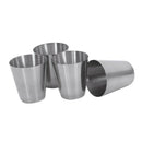 4PCS Stainless Steel Cups Mug With PU Cover Case Coffee Tea Beer Camping Tu O2N1