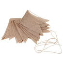 15Pcs/Set Dovetail hemp Flags Wedding Pennant Banner Birthday Party Linen P