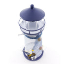 Wrought Iron Nautical Lighthouse Lantern Candle Holder 18cm Seabirds & Boat