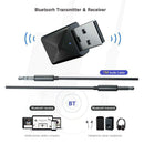 Mini USB Bluetooth 5.0 Audio Receiver Transmitter Stereo AUX 3.5mm Jack Adapter