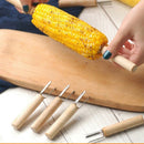 16 Pcs Set 304 Stainless Steel Corn Barbecue Holders Fork Bbq Portable Beef O5V5