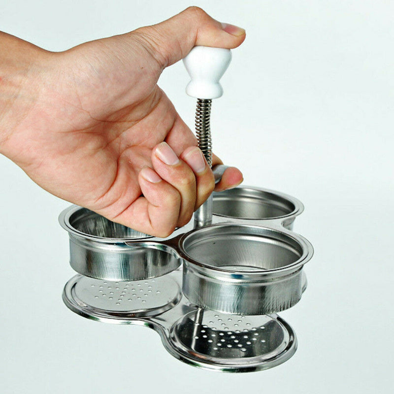 1 x Egg Poacher Egg Cooker Stainless Steel Egg Boiler Non-Stick Kitchen