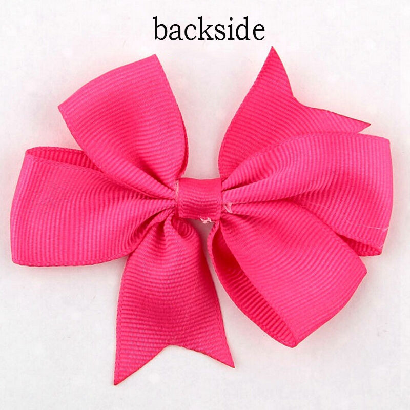 18x/Bag Hair Bows Kids Cloth Ribbon Boutique No Clips for Baby Girls LJ